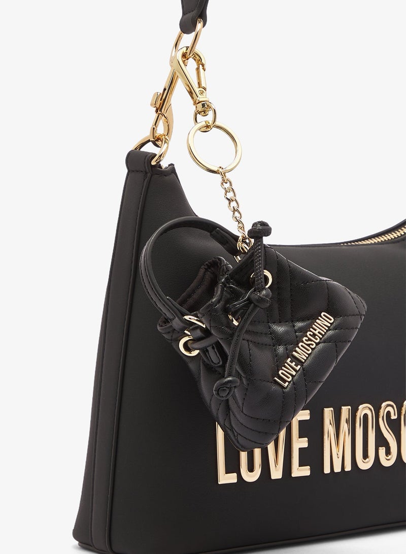 لوف موسكينو محفظة مبطنة من البولي يوريثان مع ميدالية مفاتيح - Image 3